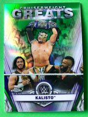Kalisto [Green Refractor] Wrestling Cards 2021 Topps Chrome WWE Cruiserweight Greats Prices