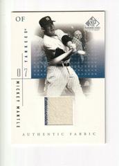 Mickey Mantle #MM Baseball Cards 2001 SP Game Used Authentic Fabric Prices