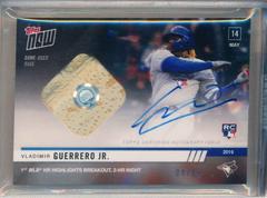 Vladimir Guerrero Jr. [Autograph Relic] #601A Baseball Cards 2019 Topps Now Prices