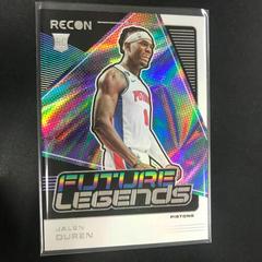 Jalen Duren #14 Basketball Cards 2022 Panini Recon Future Legends Prices