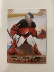 Sebastian Cossa [Rose Gold] Hockey Cards 2022 Upper Deck Team Canada Juniors Prices