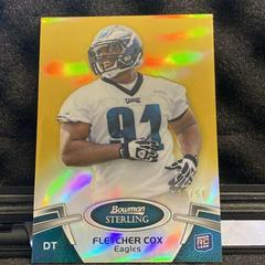 Fletcher Cox [Gold Refractor] Football Cards 2012 Bowman Sterling Prices
