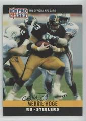 Merril Hoge #268 Football Cards 1990 Pro Set FACT Cincinnati Prices