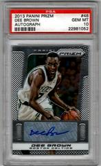 Dee Brown Basketball Cards 2013 Panini Prizm Autograph Prices