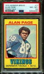 Alan Page [Town Talk] #17 Football Cards 1974 Wonder Bread Prices
