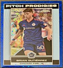 Brian Gutierrez [Blue Mini Diamond] Soccer Cards 2023 Topps Chrome MLS Prices