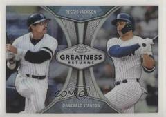 Giancarlo Stanton, Reggie Jackson Baseball Cards 2019 Topps Chrome Greatness Returns Prices