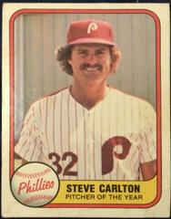 Steve Carlton [P. O. Y. 1966 on Back] #6 Baseball Cards 1981 Fleer Prices