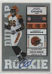 Carlos Dunlap [Autograph] #112 Football Cards 2010 Playoff Contenders Prices