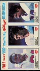 Brian Sipe, Fred Smerlas, William Andrews [Panel] Football Cards 1982 Kellogg's Prices