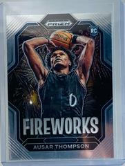 Ausar Thompson #12 Basketball Cards 2023 Panini Prizm Draft Picks Fireworks Prices