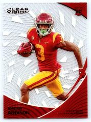 Jordan Addison [Red] #6 Football Cards 2023 Panini Chronicles Draft Picks Clear Vision Prices