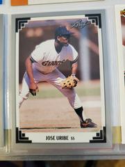 Jose Uribe #433 Baseball Cards 1991 Leaf Prices