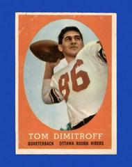 Tom Dimitroff Football Cards 1958 Topps CFL Prices