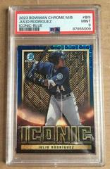 Julio Rodriguez [Blue] #BI-9 Baseball Cards 2023 Bowman Chrome Iconic Prices