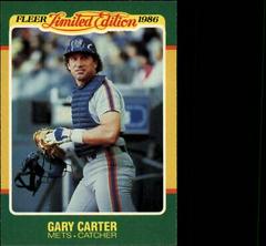 Gary Carter Baseball Cards 1986 Fleer Limited Edition Prices