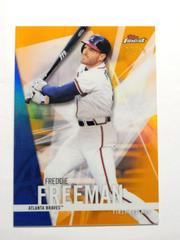 Freddie Freeman [Orange Refractor] #85 Baseball Cards 2017 Topps Finest Prices