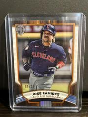 Jose Ramirez [Orange] #3 Baseball Cards 2022 Topps Tribute Prices