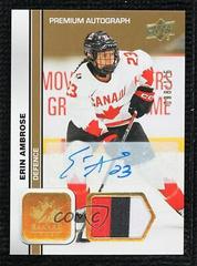 Erin Ambrose [Autograph Patch] #48 Hockey Cards 2023 Upper Deck Team Canada Juniors Prices