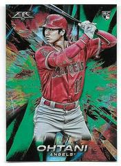 Shohei Ohtani [Green] #150 Baseball Cards 2018 Topps Fire Prices