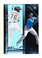 Jesus Sanchez [Blue] Baseball Cards 2021 Panini Chronicles Black Prices