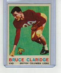 Bruce Claridge Football Cards 1959 Topps CFL Prices