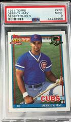 Derrick May #288 Baseball Cards 1991 Topps Desert Shield Prices