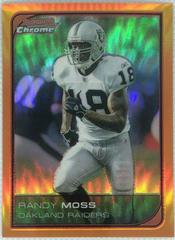 Randy Moss [Orange Refractor] #133 Football Cards 2006 Bowman Chrome Prices