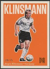 Jurgen Klinsmann [Orange] Soccer Cards 2017 Panini Nobility Prices