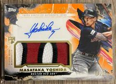 Masataka Yoshida [Orange] #IAP-MY Baseball Cards 2023 Topps Inception Autograph Patch Prices