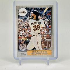 Brandon Crawford [Black] #87TB-34 Baseball Cards 2022 Topps 1987 Series 2 Prices
