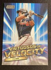 Austin Riley #VV-18 Baseball Cards 2023 Stadium Club Virtuosos of Velocity Prices