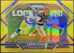 Aaron Donald [Gold] #L-1 Football Cards 2022 Panini Prizm Lockdown Prices