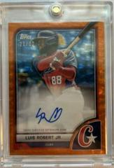 Luis Robert Jr. [Orange Cracked Ice] #AV-LR Baseball Cards 2023 Topps World Classic Autographs Prices