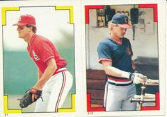 Andy Van Slyke, Pat Tabler Baseball Cards 1986 Topps Stickers Prices