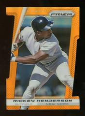 Rickey Henderson [Orange Die Cut Prizm] #187 Baseball Cards 2013 Panini Prizm Prices