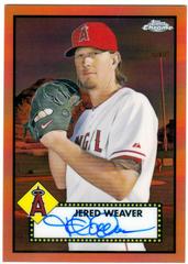 Jered Weaver [Orange] Baseball Cards 2021 Topps Chrome Platinum Anniversary Autographs Prices