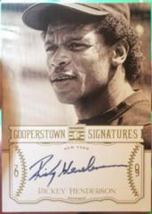 Rickey Henderson #HOF-RKY Baseball Cards 2013 Panini Cooperstown Signatures Prices