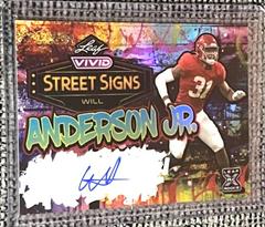Will Anderson Jr. #SS-WAJ Football Cards 2023 Leaf Vivid Autographs Street Signs Prices