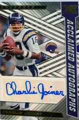 Charlie Joiner #ACA-CJ Football Cards 2022 Panini XR Acclaimed Autographs Prices