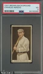 Charles Herzog Baseball Cards 1912 T207 Brown Background Prices