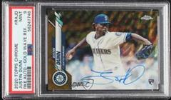 Justin Dunn [Gold Wave Refractor] #RA-JD Baseball Cards 2020 Topps Chrome Rookie Autographs Prices