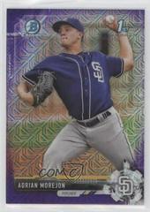 Adrian Morejon [Purple Refractor] #BCP130 Baseball Cards 2017 Bowman Mega Box Chrome Prospects Prices