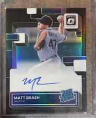 Matt Brash [Blue] Baseball Cards 2022 Panini Donruss Optic Rated Rookie Signatures Prices