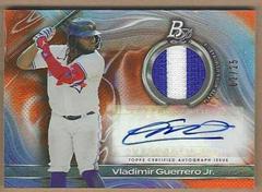 Vladimir Guerrero Jr. [Orange] Baseball Cards 2023 Bowman Platinum Pieces Autograph Relics Prices