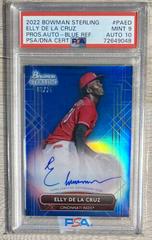 Elly De LA Cruz [Blue] #PA-ED Baseball Cards 2022 Bowman Sterling Prospect Autographs Prices