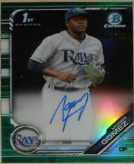 Moises Gomez [Green Refractor] #CPA-MG Baseball Cards 2019 Bowman Chrome Prospects Autographs Prices