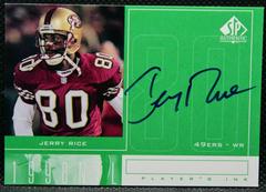 Jerry Rice Football Cards 1998 SP Authentic Player's Ink Prices