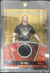 CM Punk [Gold] #SCM Wrestling Cards 2010 Topps WWE Superstar Swatches Prices
