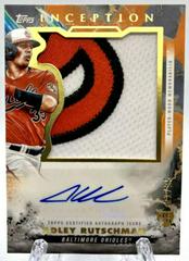 Adley Rutschman [Orange] #IAJP-ARU Baseball Cards 2023 Topps Inception Autograph Jumbo Patch Prices